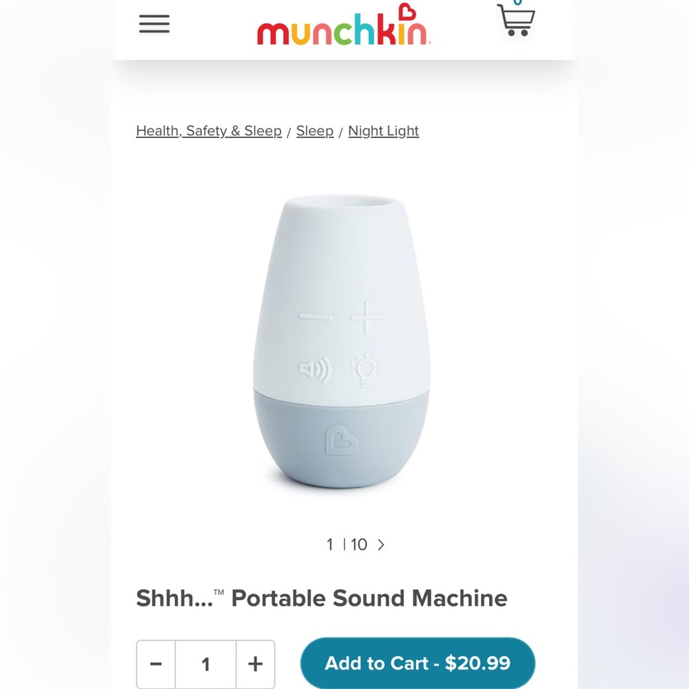 Munchkin Shhh Portable Sound Machine